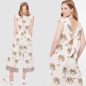 Roberta Roller Rabbit Morjim Palm Jumpsuit $188 M L Cover Up